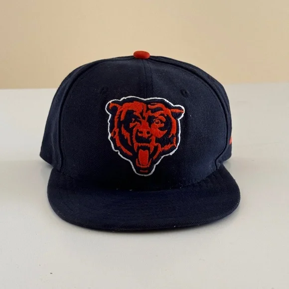 New Era 59Fifty Kids Toddler boys/girls Cap Chicago Bears Navy Blue "Bear" Sidel - Picture 1 of 7